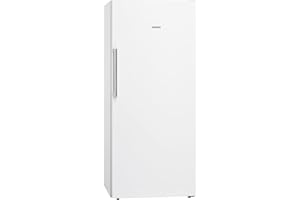 Siemens GS51NAWCV iQ500 Gefrierschrank, freistehend, 161 x 70 cm, 289 L, noFrost nie wieder abtauen, bigBox Platz für großes Gefriergut, varioZone flexible Glas-und Schubladen, Weiß