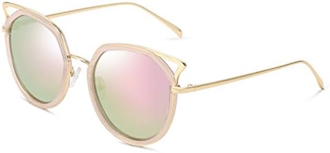 Sunglasses Polarized Sunglasses Ladies Cat Eye Large Frame Tidal Sunglasses Eyewear ( Color : 3 )