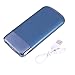 Produktbild WEIWEITOE-DE 20000mAh Mobile Power Bank LCD Display Tragbares externes Ladegerät mit LED-Licht Dual USB Charging Power Bank, blau,