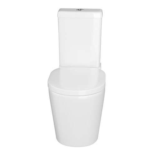 Modern White Ceramic Toilet Close Coupled Pan & Cistern Bathroom Set CT21