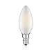 Produktbild ledscom.de E14 LED Kerze Filament Matt 4W =38W 400lm Warm-Weiß für Innen und Außen