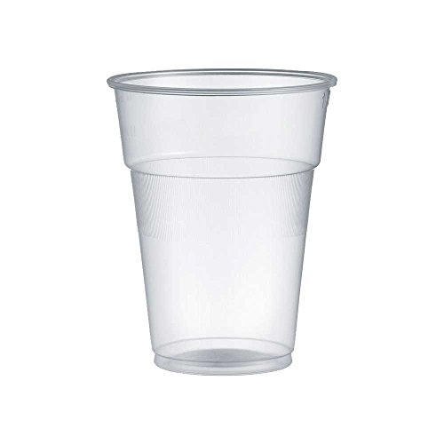 Kristal - Lote de 300 vasos de plástico, de 200 ml, para agua, bebidas, cócteles, granizados, batidos, vaso rígido.