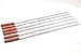 Produktbild Kebab BBQ Grillspieße 6 Edelstahl mit Holzgriffe. Länge 61 cm/50 cm Breite: 1,6 cm dick 2 MM MIT TASCHE FÜR von JD Europe Ltd.
