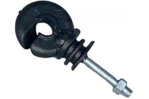 Komiprotect 25 pz ISOLATORE NERO con BULLONI e DADO PER RECINZIONi elettriche PROFESSIONALE ALTA Qualità