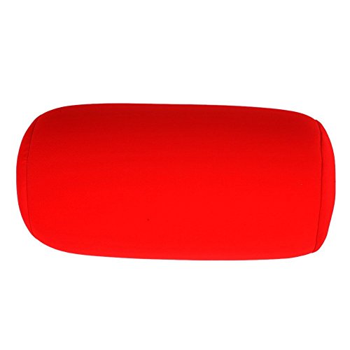 Demiawaking 35x17cm Microbead Car Roll Pillow Neck Support Cushion Built in Squishy Mooshi Beads