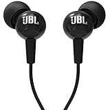 JBL C100SI In-Ear Deep Bass Headphones with Mic (Black)