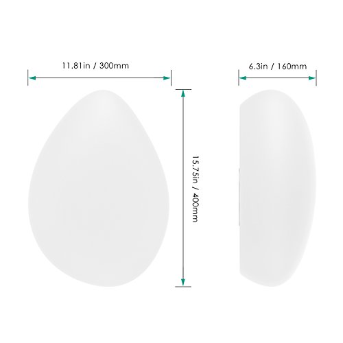 Kealive LED Solar Gartenleuchten 1W 8 Farben 2 LEDs Wasserdicht IP67 Außen Solarlampe Kieselstein Form 400*300*160mm für Garten, Hof usw. - 6