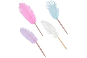 ZLKRHAK 4 Stück/Set Kugelschreiber Mit Schwarzer Tinte, FederKugelschreiber, Hochzeitsunterschrift-Kugelschreiber, Kalligraphie Kugelschreibers, Grundschüler Kugelschreibers