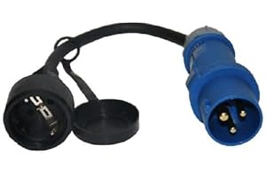 ViD® CEE Adapter Schuko Kupplung MENNEKES Stecker 230V Camping Boot H07RN-F 3x2,5mm²