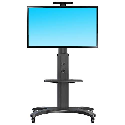 NB North Bayou AVF1500-50-1P Pied à roulettes Support Mobile Roulant pour TV Moniteur de 32-65" Noir