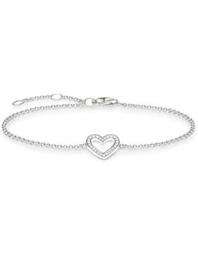 Thomas Sabo Damen-Armband Herz 925 Sterling Silber 19.5 cm A1553-051-14-L195v