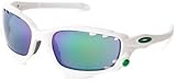 Oakley Racing Jacket Sunglasses, Men, Sonnenbrille Racing Jacket, Matte White/jade Iridium