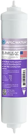 APEC FI-PHPLUS-QC US MADE 10" High Purity pH+ Calcium Carbonate Alkaline Filter with ¼” Quick Connect For Reverse Osmosis Water Filter System (For Standard System, Replacement Filter Only)
