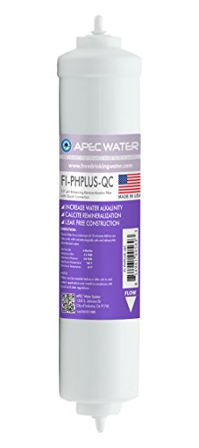 APEC FI-PHPLUS-QC US MADE 10" High Purity pH+ Calcium Carbonate Alkaline Filter with ¼” Quick Connect For Reverse Osmosis Water Filter System (For Standard System, Replacement Filter Only)