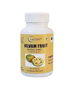 Neotea Vilvam Pazham(Bael Fruit/Aegle marmelos) Capsules, 100Nos (500mg Each)