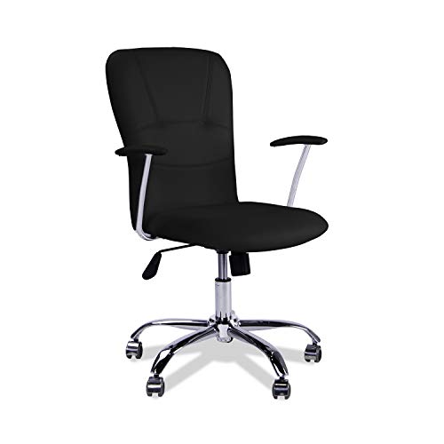 Adec - Silla maggie, medidas 58 x 55 x 106 cm, color negro