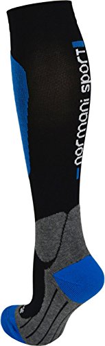 2 Paar Kompressionsstrümpfe für Damen und Herren – Reisekniestrumpf mit Stützfunktion – Spitze handgekettelt - 6