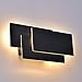 Produktbild ZUZITO 12W Cree LED Moderne Wandlampe Wandleuchte Aluminium Kunst up down effekt Wandbeleuchtung Flur Treppen(schwarz,Warmes Licht)