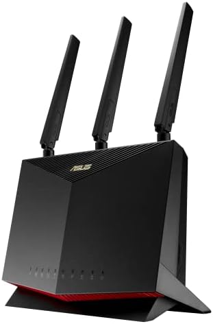 ASUS 4G-AC86U 4G+ LTE Modem Router Cat. 12 Dual-Band AC2600 mbps, Supporta Rete Ospiti con Captive Portal, Aiprotection Pro Internet Security, MU-MIMO, slot SIM