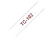 Produktbild Brother TC102 Schriftbandkassetten farblos rot 7,7m x 12mm laminiertfür P-touch 8e series