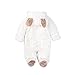 Mikistory Newborn & Baby Animal Romper Jumpsuit Todler All in One Snowsuit Outfit Coat Snowsuit 0-36 Months (18-24 months (Tag 95), White)