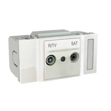 Preisvergleich Produktbild Schneider INS66762 OptiLine 50, Luftanschlusskit, R / TV, SAT, weiß