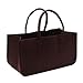 Produktbild Filztasche braun Kaminholztasche Einkaufstasche Filz Shopper Zeitungstasche Dekoration Bastelkorb