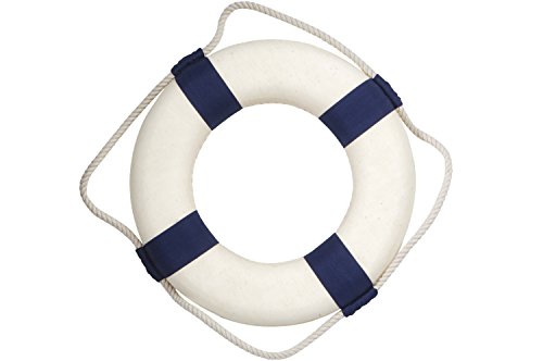 Rettungsring, blau weiß, Dekoration, verschied. Gr., 50cm - 2