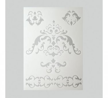 EFCO Ornaments Schablone in 5 Designs, Kunststoff, transparent, A5