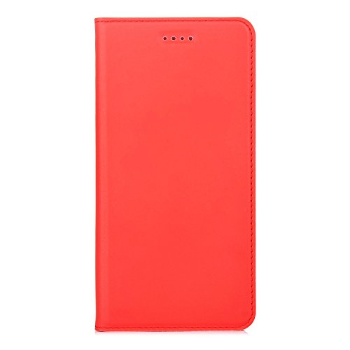 LG K10 2017 Hülle, IVSO Hohe Qualität Advanced Shock Absorption Technology Case Folio Tasche Cover für LG Mobile K10 (2017) Smartphone (Für LG Mobile K10 (2017), Rot) - 2