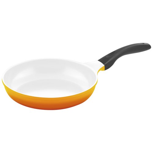 Culinario 051561 Bratpfanne ø 24 cm mit Induktionsboden, gelb/weiß