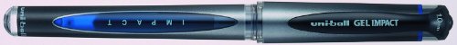uni-ball UM153 Signo Gel Impact Tintenroller 5 Stück blaue Tinte - 2