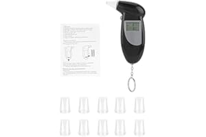 CHANGOR Ivre de l'alcool Testeur, Alcootest Ethylotest Electronique, Portable Souffle de l'alcool 5℃ ~ 40℃, Capteur à Semi-conducteur Sensibilité