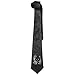 Produktbild dfegyfr Casual Style Ties Necktie - Printing Words Cloud Panda Graphic Mens Skinny Necktie Silk for Weddings Groom Groomsmen Gifts