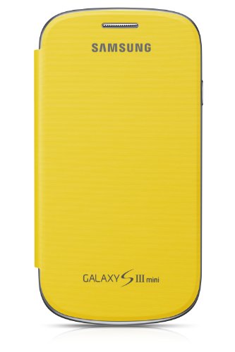 Samsung Flip - Funda para m vil Galaxy S3 Mini Permite hablar con la tapa cerrada sustituye a la tapa trasera amarillo Samsung Flip - Funda para m vil Galaxy S3 Mini Permite hablar con la tapa cerrada sustituye a la tapa trasera amarillo