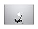 Produktbild Soccer Kick Decal Sticker Skin for Apple MacBook Pro Air Mac 13 15 17 in iPad, Die Cut Vinyl Decal for Windows, Cars, Trucks, Tool Boxes, laptops, MacBook - virtually Any Hard, Smooth Surface