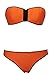 Produktbild Orange Bikini bustier Sexy pour femme pour l'été maillot de bain 2 pièces taille 12