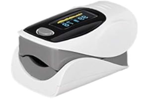 LKM SECURITY Ossimetro Professionale Misurazione Ossigeno nel sangue pulsossimetro Saturimetro Pulsossimetro da dito Certificato CE registrato Ministero