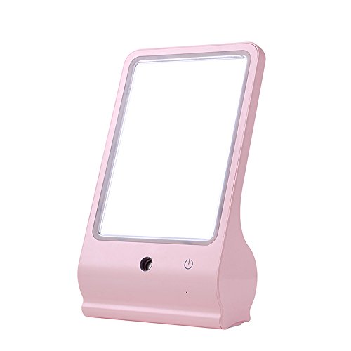 Anself LED Light Cosmetic Makeup Mirror with Mister Sprayer Humidifier