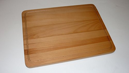 Schneidebrett 4 Varianten Frühstücksbrett Tranchierbrett Küchenbrett Buche Ahorn (XL 45x35cm)