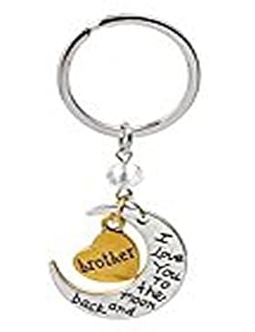 Schlüsselanhänger - Half Moon Herz und Silber-und Gold -