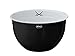Produktbild Rösle 13512 Emaille-Schale Sansibar Durchmesser 24 cm, schwarz / weiß, 25.5 x 25.5 x 14.5 cm