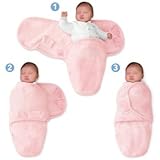 SwaddleMe B2P Neugeborenes/Baumwolle/rosa – Ganzkörper-Pucksack ist ideal bei Schreibabys. Small. - 2