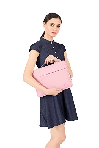 MOSISO Polyester Gewebe Multifunktionshülsen Aktenkoffer Handtaschen Kasten Abdeckung für 12.9 iPad Pro / 13-13.3 Zoll Laptops / Notebook Ultrabook / MacBook Air / MacBook Pro / Pro Retina, Pink - 7