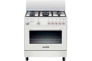 Bertazzoni La Germania Stile S85 C 21 W cucina Piano cottura Nero, Bianco Gas