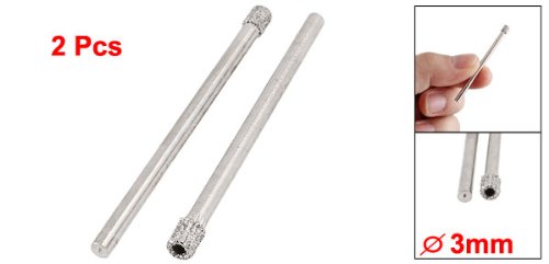 Diamant-Werkzeug Bohrer Bit Keramik Tile Glas Lochsäge 3 mm 1/22,9 cm 2 Pcs - 2