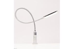 kalb Material für Möbel Lampada da letto a LED da 3W Lampada da lettura Lampada flessibile Lampada da comodino Lampada da letto Lampada da lettura, selezione: SET da 1 pezzo, cromato