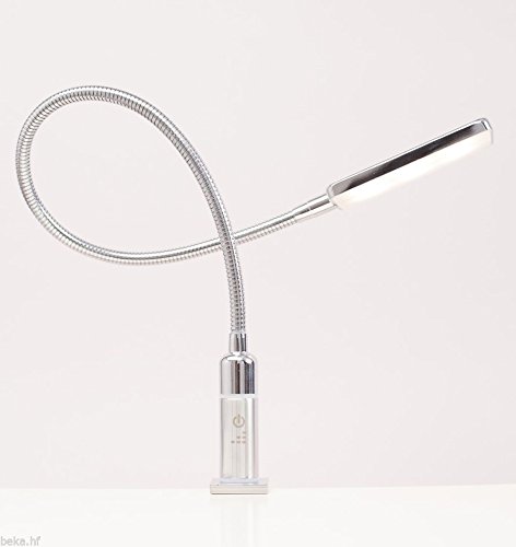 4W LED Bettleuchte Leseleuchte Flexleuchte Nachttischlampe Bettlampe Leselampe … (2er SET "chrom")