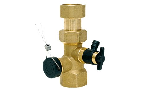 Preisvergleich Produktbild Kappenventil Schnellkupplung für Ausdehnungsgefäße DN20 (3 / 4") bis 130°C