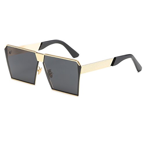 CVOO Personalise Oversize Shield Vintage Square Sunglasses
